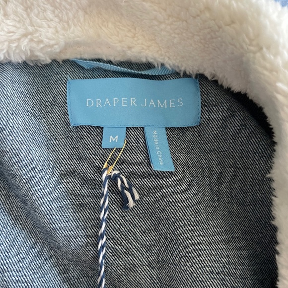 NWT Draper James Shearling Jean Jacket Size Medium (oversized) - Picture 13 of 16